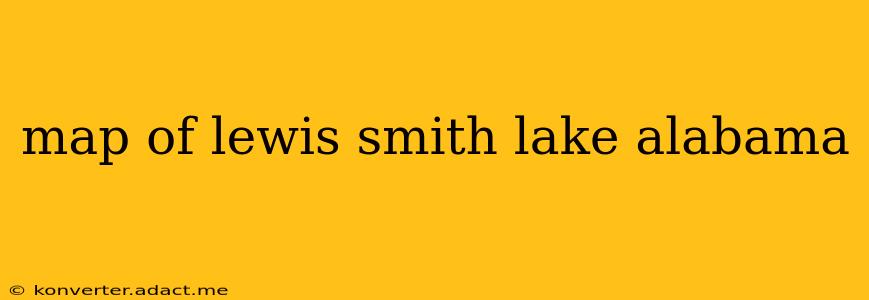 map of lewis smith lake alabama