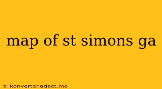 map of st simons ga