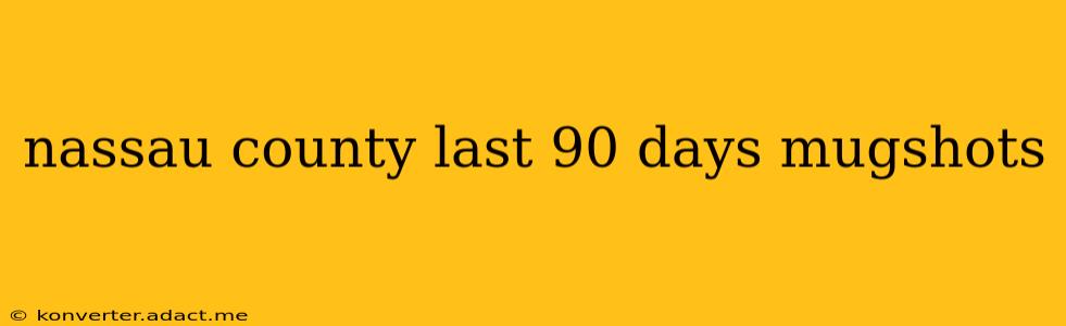 nassau county last 90 days mugshots