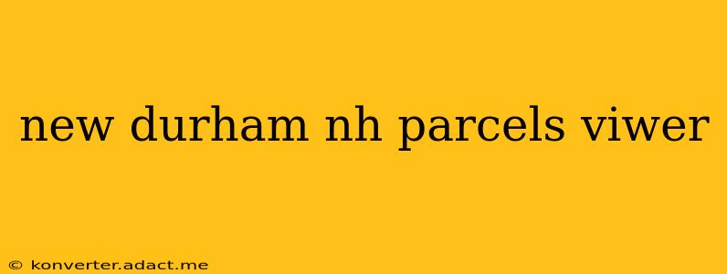new durham nh parcels viwer