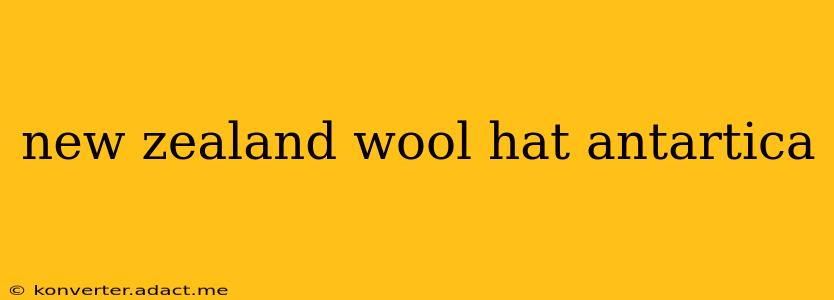 new zealand wool hat antartica