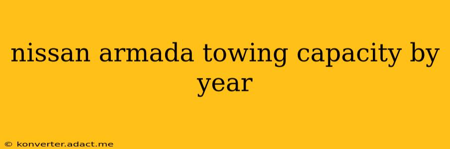 nissan armada towing capacity by year