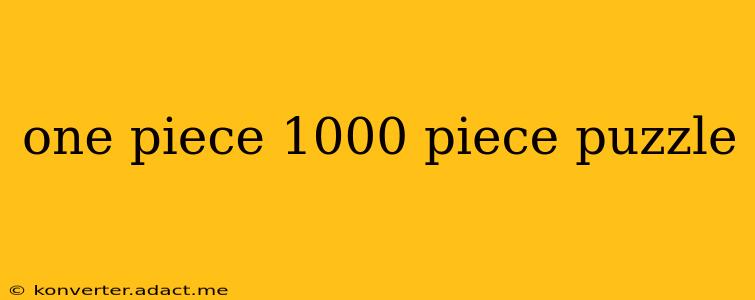 one piece 1000 piece puzzle