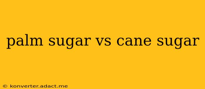 palm sugar vs cane sugar