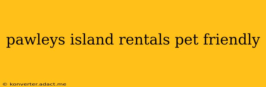 pawleys island rentals pet friendly