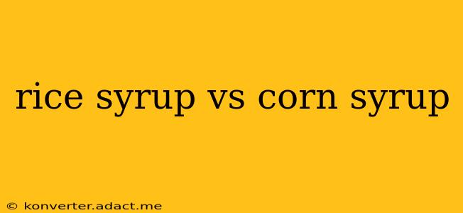 rice syrup vs corn syrup
