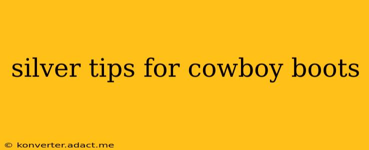 silver tips for cowboy boots