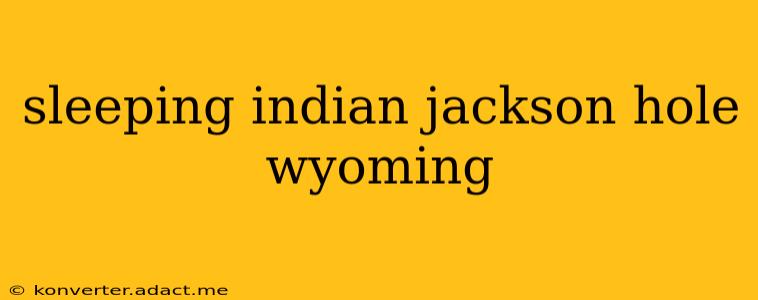 sleeping indian jackson hole wyoming