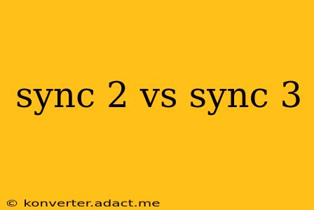 sync 2 vs sync 3