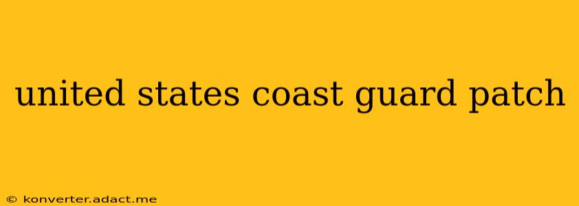 united states coast guard patch