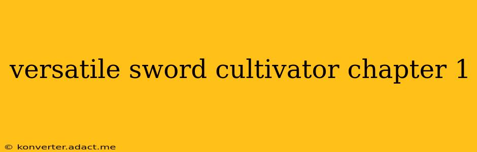 versatile sword cultivator chapter 1
