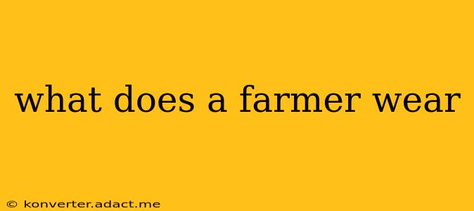 what does a farmer wear