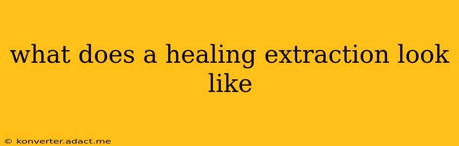 what does a healing extraction look like