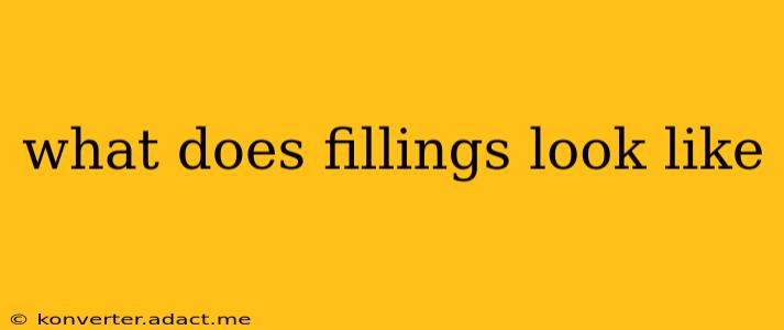 what does fillings look like