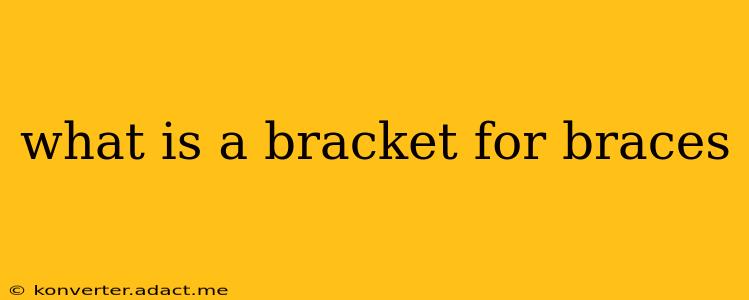 what is a bracket for braces