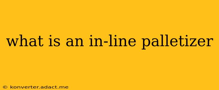 what is an in-line palletizer