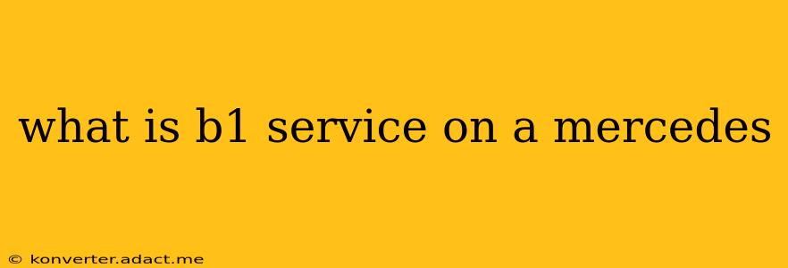 what is b1 service on a mercedes