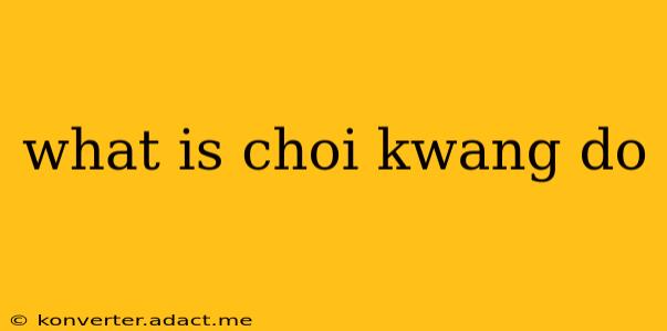 what is choi kwang do