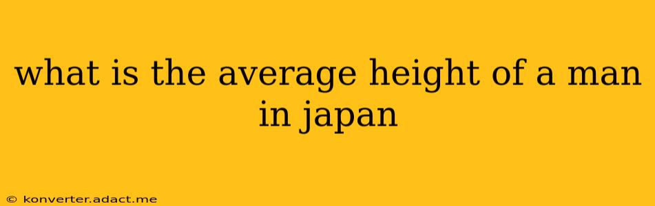 what is the average height of a man in japan