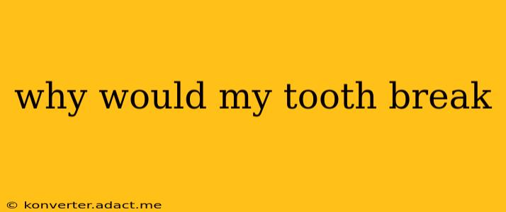 why would my tooth break