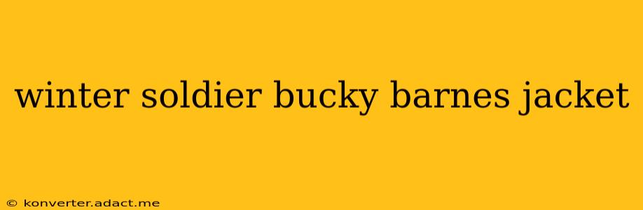 winter soldier bucky barnes jacket